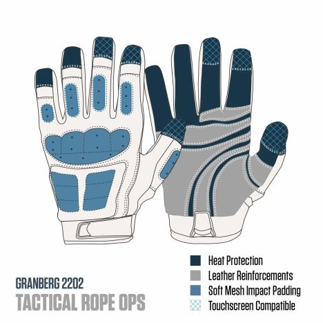 Rukavice GRANBERG 2202 TACTICAL ROPE OPS