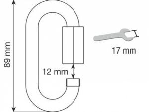 OVAL QUICK LINK STEEL 8 mm